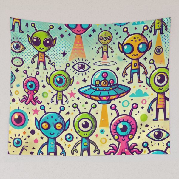 Item preview, space pattern designed and sold by TEEJAMBOREE.
