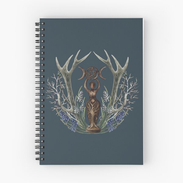 Item preview, Great Mother Spiral Goddess Triple Moon Imbolc Pagan Spring Celebration designed and sold by Alaska Magick.