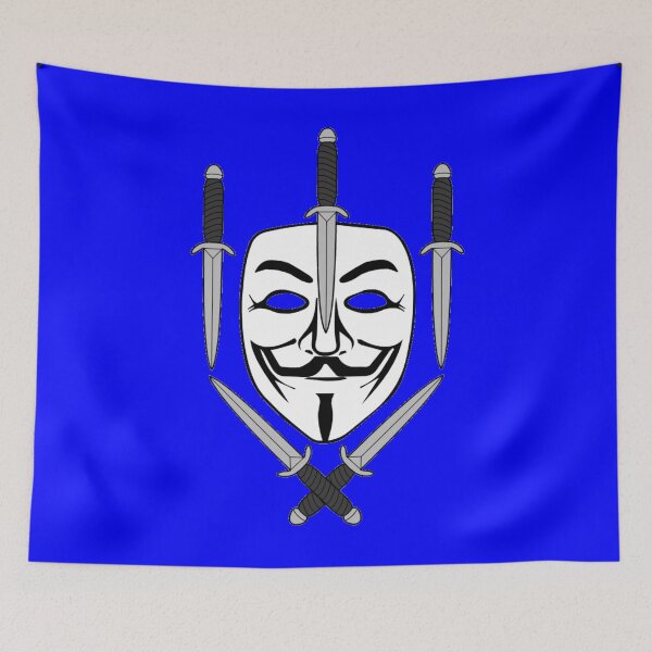 Item preview, Guy Fawkes Jolly Roger (Blue) designed and sold by MurpheusTech.