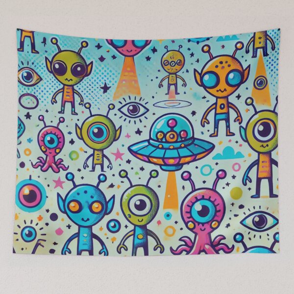 Item preview, space pattern designed and sold by TEEJAMBOREE.