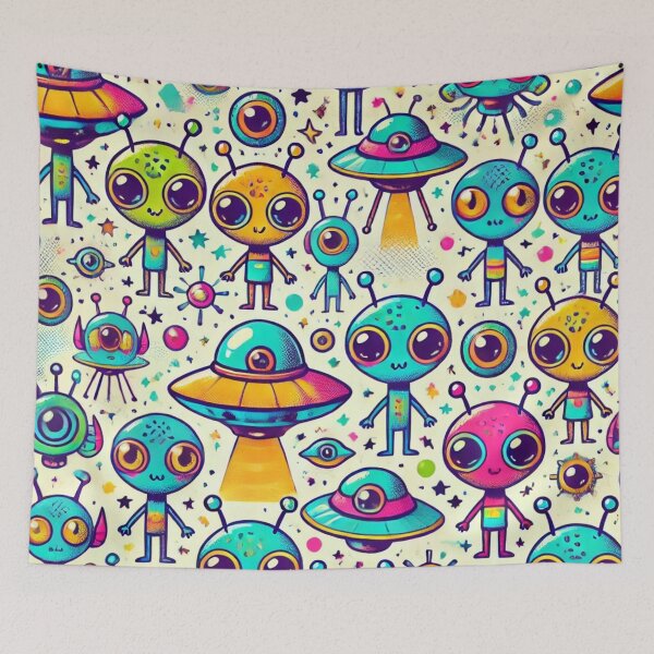 Item preview, space pattern designed and sold by TEEJAMBOREE.