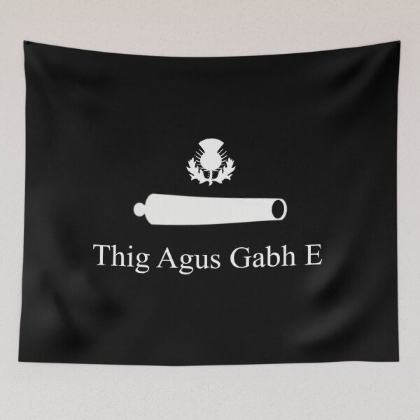 Item preview, Black Scottish Thistle CATI Cannon Flag (cluaran dubh Albannach ‘thig agus gabh e’ bratach canan) designed and sold by JonathanR1994.