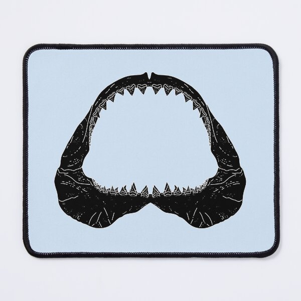 Item preview, GREAT WHITE SHARK JAWS-black designed and sold by BEATRIZ ABAITUA.