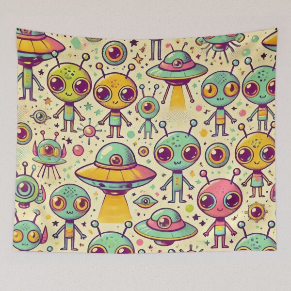 Item preview, space pattern designed and sold by TEEJAMBOREE.