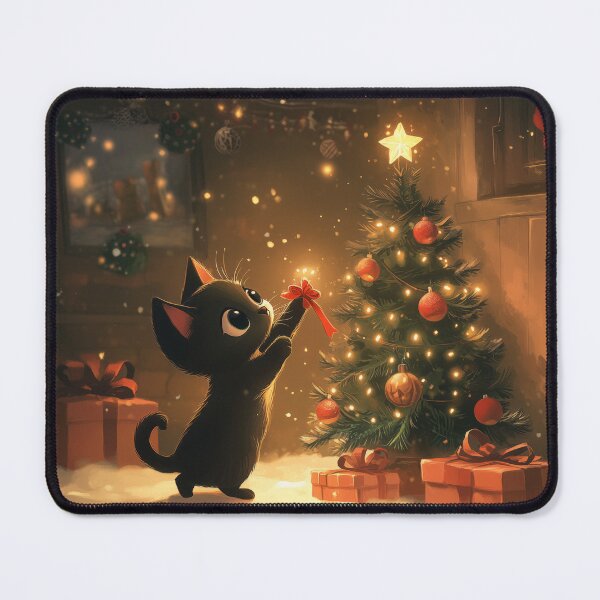 Item preview, Cat Trimming the Tree designed and sold by lostinpixels.