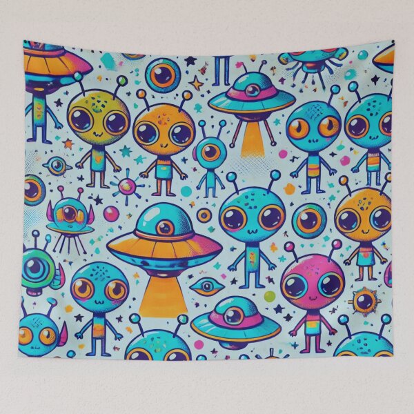 Item preview, space pattern designed and sold by TEEJAMBOREE.