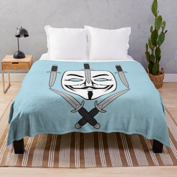 Item preview, Guy Fawkes Jolly Roger (Light Blue) designed and sold by MurpheusTech.