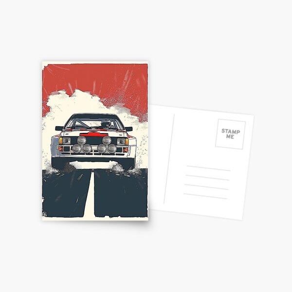 Item preview, Audi Quattro Rally Car from the 80s designed and sold by blackdogshop.