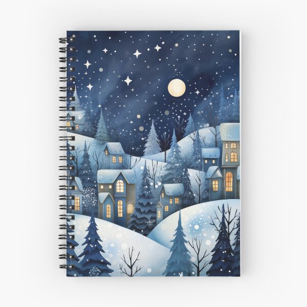 Item preview, Winter Village at Night designed and sold by lostinpixels.