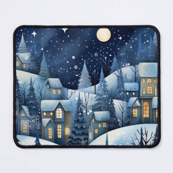 Item preview, Winter Village at Night designed and sold by lostinpixels.