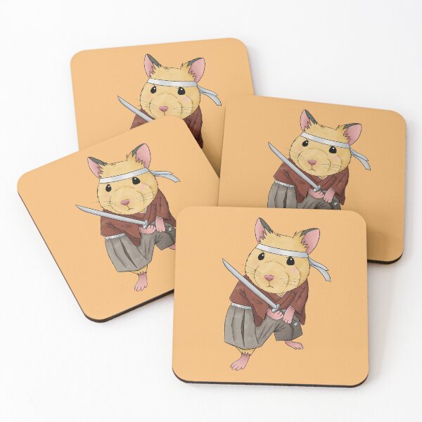Item preview, Cute Watercolor illustration Hamster Samurai designed and sold by MariOyama.