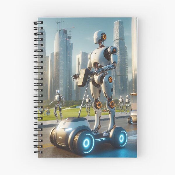 Item preview, Futuristic Cool Robot sci-fi City - perfect Christmas gift! designed and sold by Scandinavian-Ai.