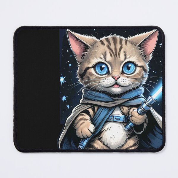 Item preview, blue eyes jedi cat designed and sold by vladmicas.