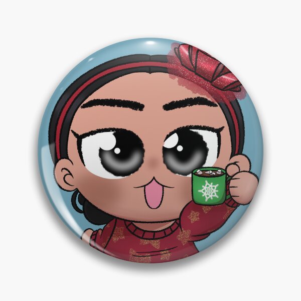 Item preview, Chibi Christmas Me Holding Hot Chocolate (with background) designed and sold by kathyr0se.