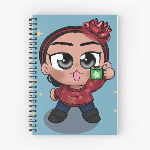 Item preview, Chibi Christmas Me Holding Hot Chocolate (with background) designed and sold by kathyr0se.