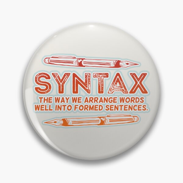Artikelvorschau, Syntax Satzstruktur entworfen und verkauft von piedaydesigns.