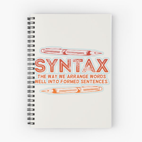 Aperçu de l'œuvre Syntaxe Structure de la phrase créée et vendue par piedaydesigns.
