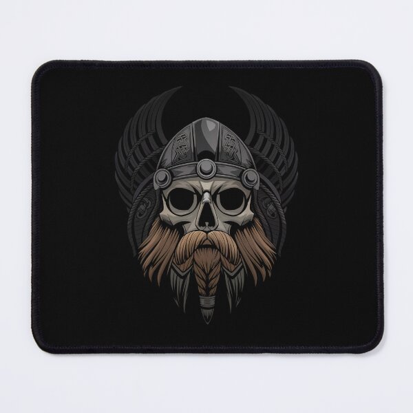 Item preview, Viking Skull With Beard And Moustache designed and sold by karsad.