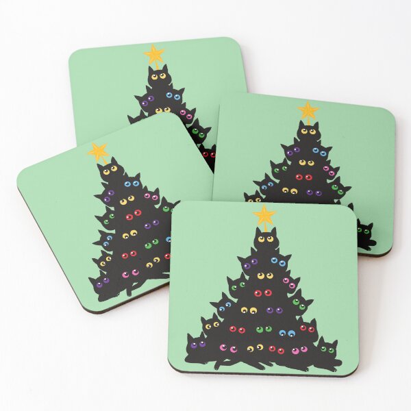 Item preview, Cat Christmas Tree designed and sold by sharleyandrews.