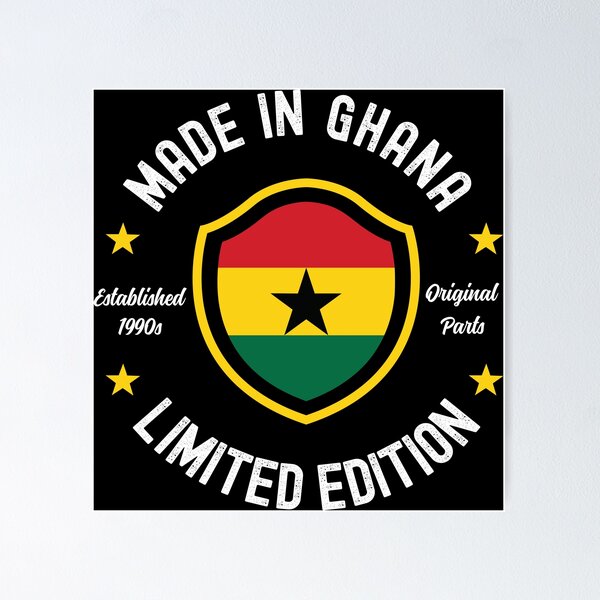 Item preview, Made In Ghana, Limited Edition | For Birthday in 1990s - Black designed and sold by PearlMoonGrapes.