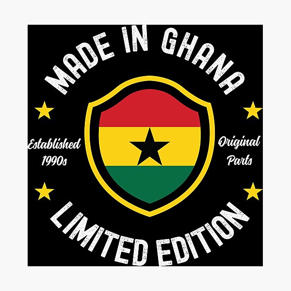 Item preview, Made In Ghana, Limited Edition | For Birthday in 1990s - Black designed and sold by PearlMoonGrapes.