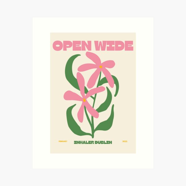 Item preview, Inhaler poster - open wide designed and sold by Akenaani.