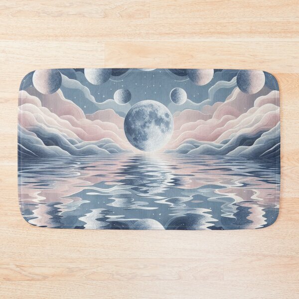 Item preview, Moon Phases Over Water #1 designed and sold by Paragon-Art.