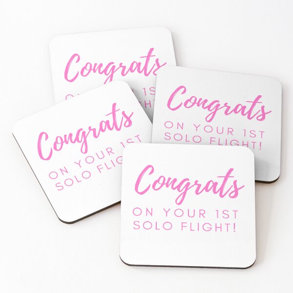 Item preview, Congrats on your first solo flight! designed and sold by LAPilotGirl.