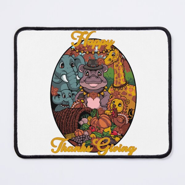 Item preview, Hippo Hops Thanksgiving Festival Tee, Hippopotamus Shirt, Zoo Animal Lover Gift, Wildlife Graphic Tee, Thanksgiving Tee Shirt designed and sold by BhumiBliss.
