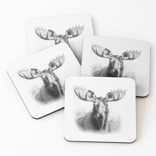 Item preview, Moose in Line Drawing Form - dePace' designed and sold by mrpropcake.