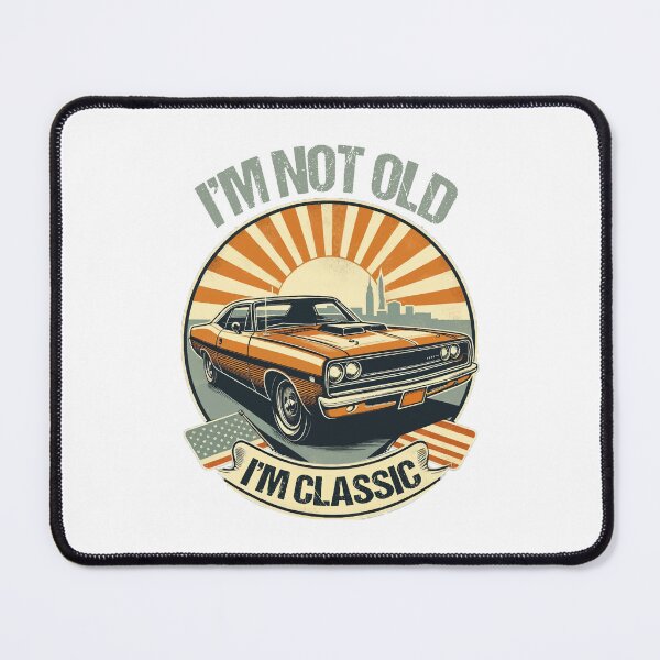 Item preview, I'm not old, I'm Classic - Retro Classic Muscle Car Design Eroded, Vintage designed and sold by DesignbyJanja.