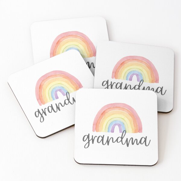 Item preview, Grandma - Colorful Pastel Rainbow designed and sold by patternjp.