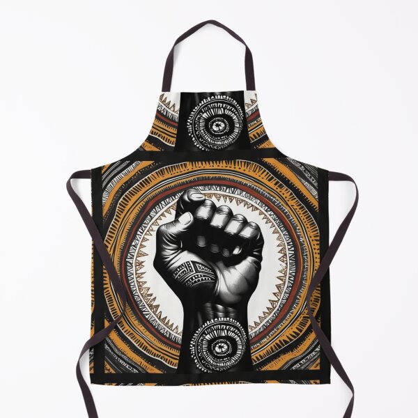 Item preview, African Kente Black Fist Design 3 designed and sold by AnkhLyfeApparel.