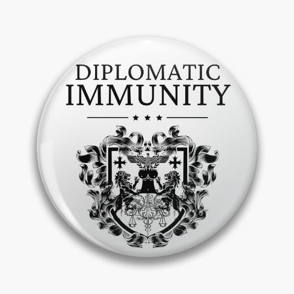 Item preview, Generic Diplomatic Immunity, Black designed and sold by UNK-Fatigues.