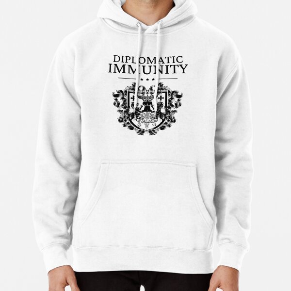 Mens Diplomatic Immunity Bling Logo Sweatshirt Medium store