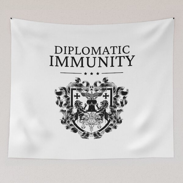 Item preview, Generic Diplomatic Immunity, Black designed and sold by UNK-Fatigues.