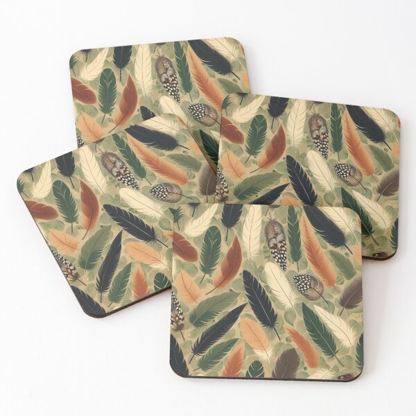 Item preview, Soft feathers in earthy tones designed and sold by Wildlife and marine life.