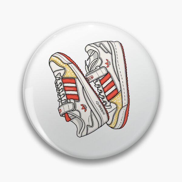 Item preview, Orange and Yellow Adidas Sneakers Illustration designed and sold by hannaxart.