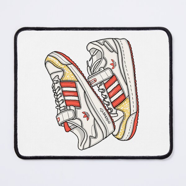 Item preview, Orange and Yellow Adidas Sneakers Illustration designed and sold by hannaxart.