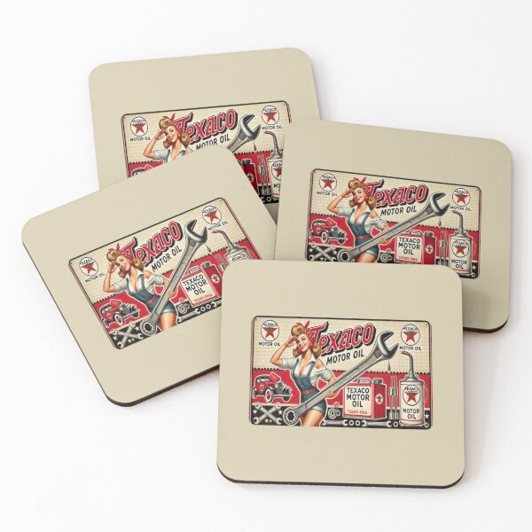 Item preview, Texaco Vintage Metal Tin Sign designed and sold by FutureTraveller.