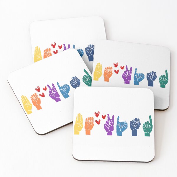 Item preview, Be Kind, ASL, rainbow designed and sold by Geek'eh Goods.