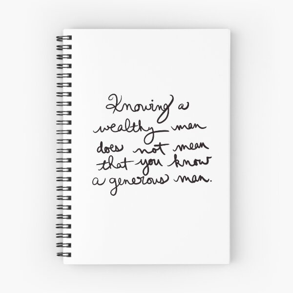 Item preview, Knowing a wealthy man does not mean that you know a generous man. designed and sold by abeink.