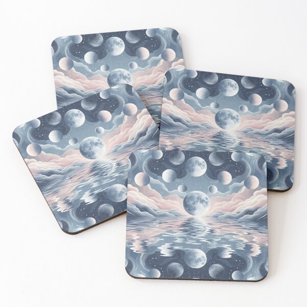 Item preview, Moon Phases Over Water #1 designed and sold by Paragon-Art.