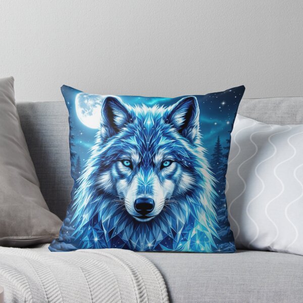 Item preview, Mystical Blue Wolf designed and sold by Iskander369.