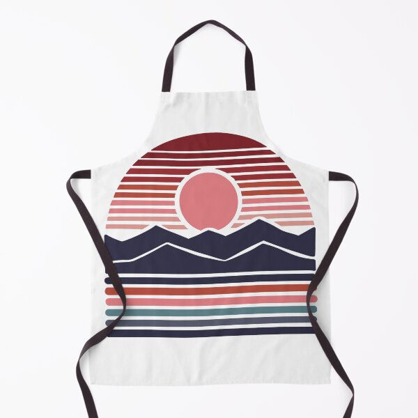 Item preview, Retro Sunset Mountainscape designed and sold by lavavamp.