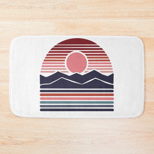 Item preview, Retro Sunset Mountainscape designed and sold by lavavamp.