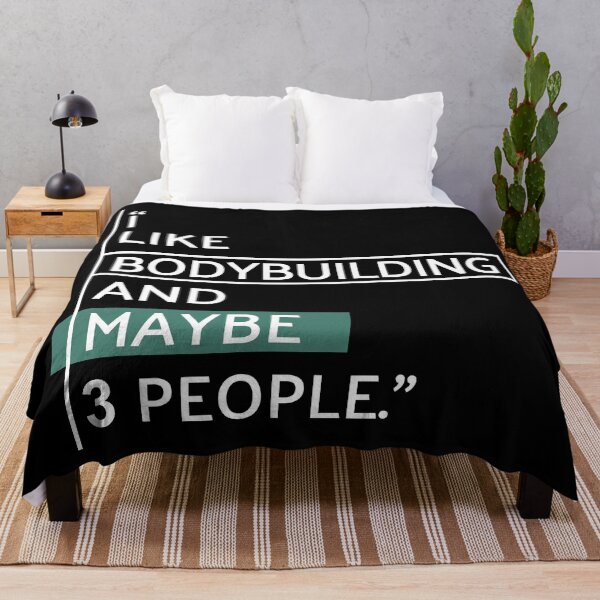 Item preview, I Like Bodybuilding and Maybe 3 People designed and sold by MaryAller.
