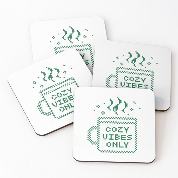 Item preview, Cozy Vibes Only Pixel Green designed and sold by themoodydecor.