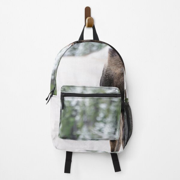 Item preview, Moose in Canada with snow background designed and sold by Kana Photography.