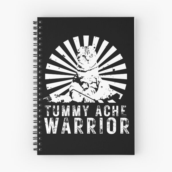 Item preview, Tummy Ache Warrior and Survivor Cat Lovers Funny  designed and sold by jteart.